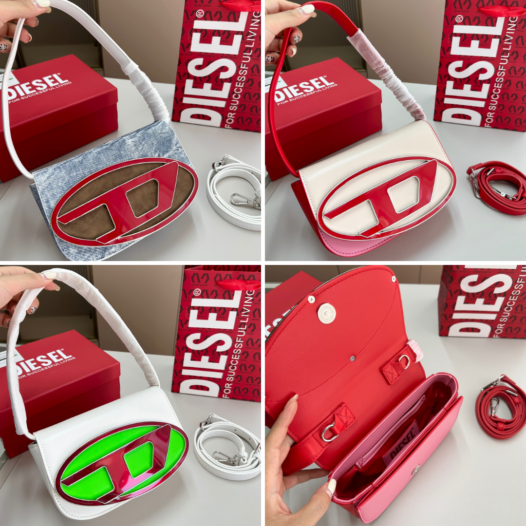 DL STYLE CLASSIC LOGO DUOCOLOR HANDBAG (20 X 13CM SIZE)